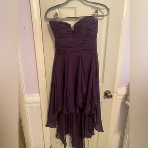 Strapless Arden B. Deep Purple Dress
